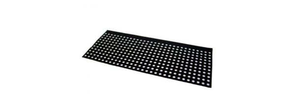 Hole rubber mat 1mm thick, 10mm grid