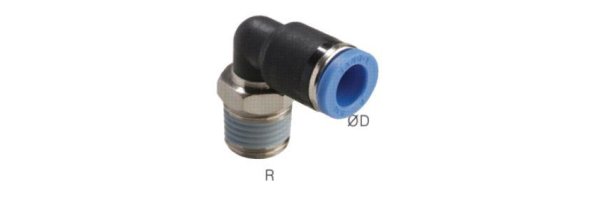 L-push in fittings, short, standard