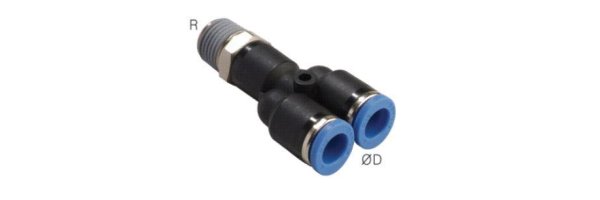 Y-push-in fittings, standard