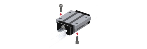 Stahlschlitten Flanschtyp - Schwerlast HSR-C