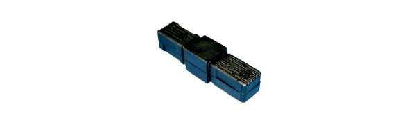 Square tube connector - straight