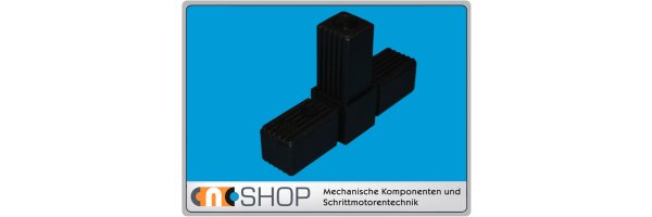 Square tube connector - T-Shape