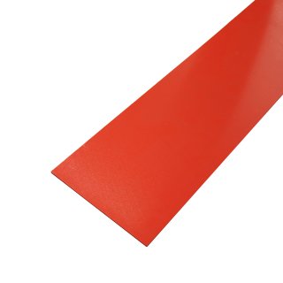 PVC Platte hart rot, Stärke  3 mm, Breite  50 mm, Länge wählbar ± 5mm