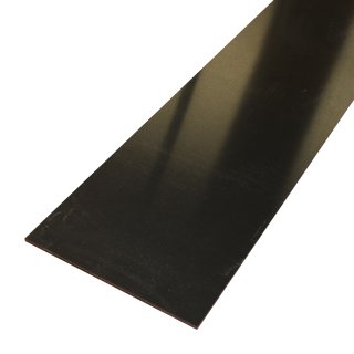 PVC Platte hart schwarz, Stärke 4 mm, Breite 150 mm, Länge wählbar ± 5mm