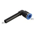 Winkel-Steckanschluss, langer8mm Stecknippel, IQS-Standard