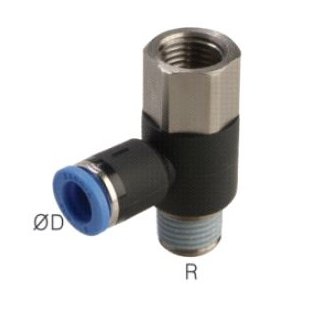 Winkel-Steckanschluss, I/A R1/4"-10mm, IQS-Standard