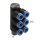 Steck-Mehrfachverteiler, 6-fach R 1/8"-4mm, IQS-Standard