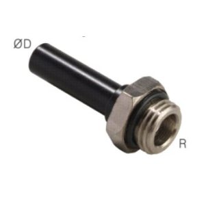 Einschraubtülle G 1/4"-8mmStecknippel, IQS-Standard