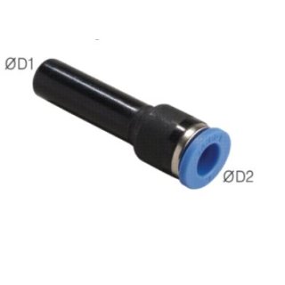 Reduzierung 14mm Stecknippel x12mm Schlauch, IQS-Standard