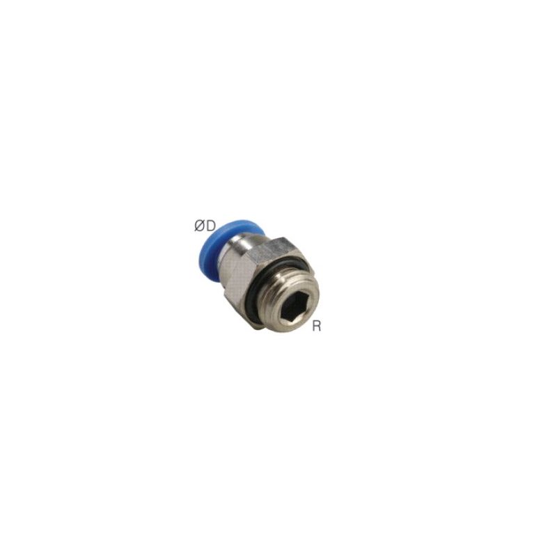 IQS T-Steckanschluss G 1/8 Zoll Auf 6 Mm, Messing Vernickelt, Standard – Für Druckluft & Co.