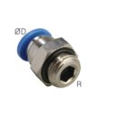 Gerader Steckanschluss R 1/8"-4mm, IQS-Mini