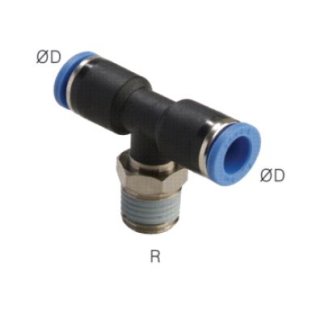 T-Steckanschluss R 1/4"-4mm,IQS-Standard