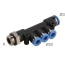 Steckanschluss-Mehrfachvert. G3/8"-10mm-8mm,...