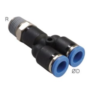 Y-Steckanschluss R 1/2"-10mm,IQS-Standard