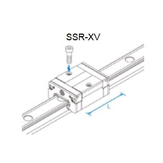 THK Führungswagen SSR15XV1SSC1 - Stahlschlitten