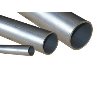 Aluminium Rundrohr, Oberfläche silberfarbig eloxiert 15 x 1,0 mm, je m ± 5mm