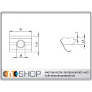 Slot nut, Profil8 thread M6 - swiveling with spring plate