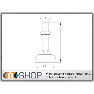 Gelenkfuß Ø D58 M12x85