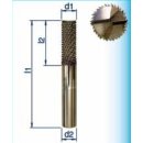 VHM-HSC-endmill diamond toothing/transverse section for...