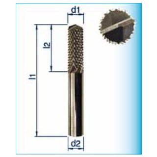 VHM-HSC-endmill diamond toothing/drill tip 135° Ø 3 mm