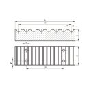 Clamp plate profile T5; belt width 10 mm