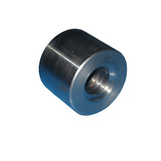 Trapezoidal nut 12x06 right hand thread, machining steel, straight