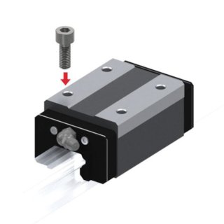THK Führungswagen HSR15R1SSC1(GK) BLOCK – Stahlschlitten
