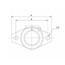 Wellenbock SHF für  8 mm Welle