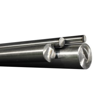 Produktbild von Präzisionswelle 12 Mm H6 – Geschliffen, Gehärtet, 350 Mm, Mit M6x20-Gewindebohrungen Beidseitig