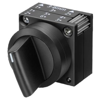Knebel I–0–III verrastend schwarz 3SB3000-2DA11