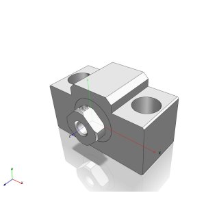 fixed bearing in close-coupled design type EK 6 – make THK