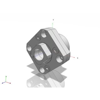 fixed bearing unit in flange design type FK 25 – make THK