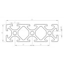 Profile 60x20 per meter +/- 5 mm, I-Type, slot 5