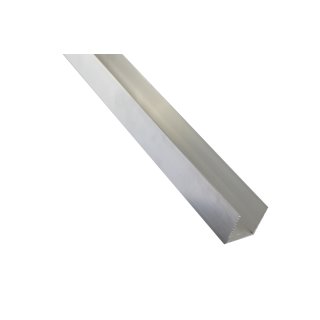 Aluminium U-Profil 20 x 40 x 20 x 2,0 mm, Alu, millimetergenauer Zusc