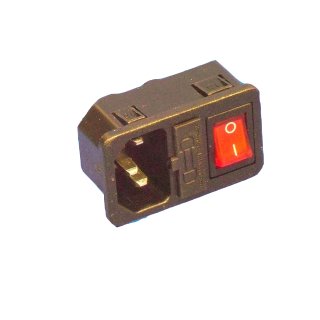 Panel Mount Plug Connector with Fuse Holder and Illumination