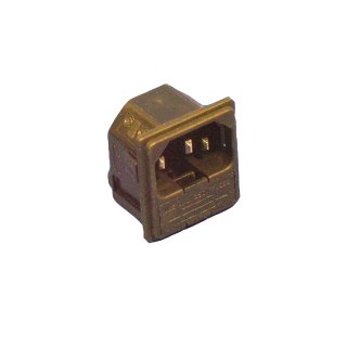 Panel Mount Plug Connector with Fuse Holder