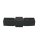 Plug connector, elongation for aluminium  tube 20x20x2,0 mm, PA black with steel core