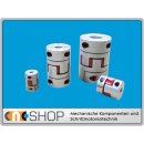 Coupling/ shaft coupling with clamping hubs FCT-40C Alu...