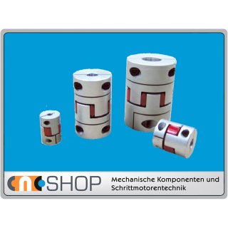 Coupling/ shaft coupling with clamping hubs FCT-55C Alu inside diameter 12,7H7 / 12,7H7