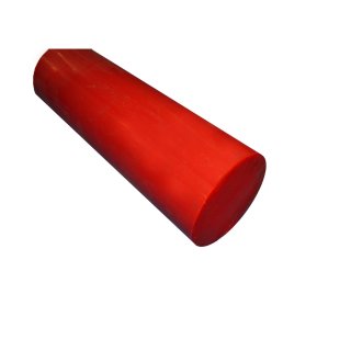 PVC round bar DM 10 mm, red, 1000 mm ± 5mm