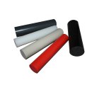 PVC round bar DM 35 mm, red, 1000 mm ± 5mm