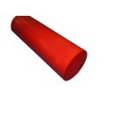 PVC round bar DM 70 mm, red, 1000 mm ± 5mm