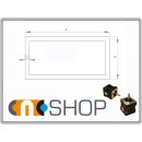 Aluminium Formrohr 160 x 80 x 4,0 mm, je m ± 5mm Alu Rohr rechteckig, Rechteckrohr
