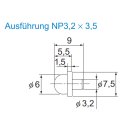 Schmiernippel NP3,2X3,5 (3,1 DIA.)