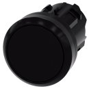 Drucktaster, 22 mm, rund, Kunststoff, schwarz,...