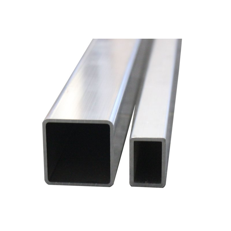Aluminium Formrohr 25 x 25 x 2 R2 mm, je m ± 5mm, Alu Rohr quadratisc