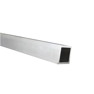Aluminium Formrohr 100 x 100 x 3 mm, je m ± 5mm, Alu Vierkantrohr quadratisch