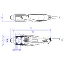 AMB Fräsmotor 1400 FME-U DI 230V Werkzeugwechsel  (für ER16 Präzisions-Spannzangen)