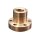 Trapezgewindemutter  22x10 (P5) rechts Automatenstahl rund 40x40mm