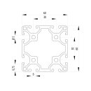 Profile 60x60 leicht - 100 mm I-Type, slot 6